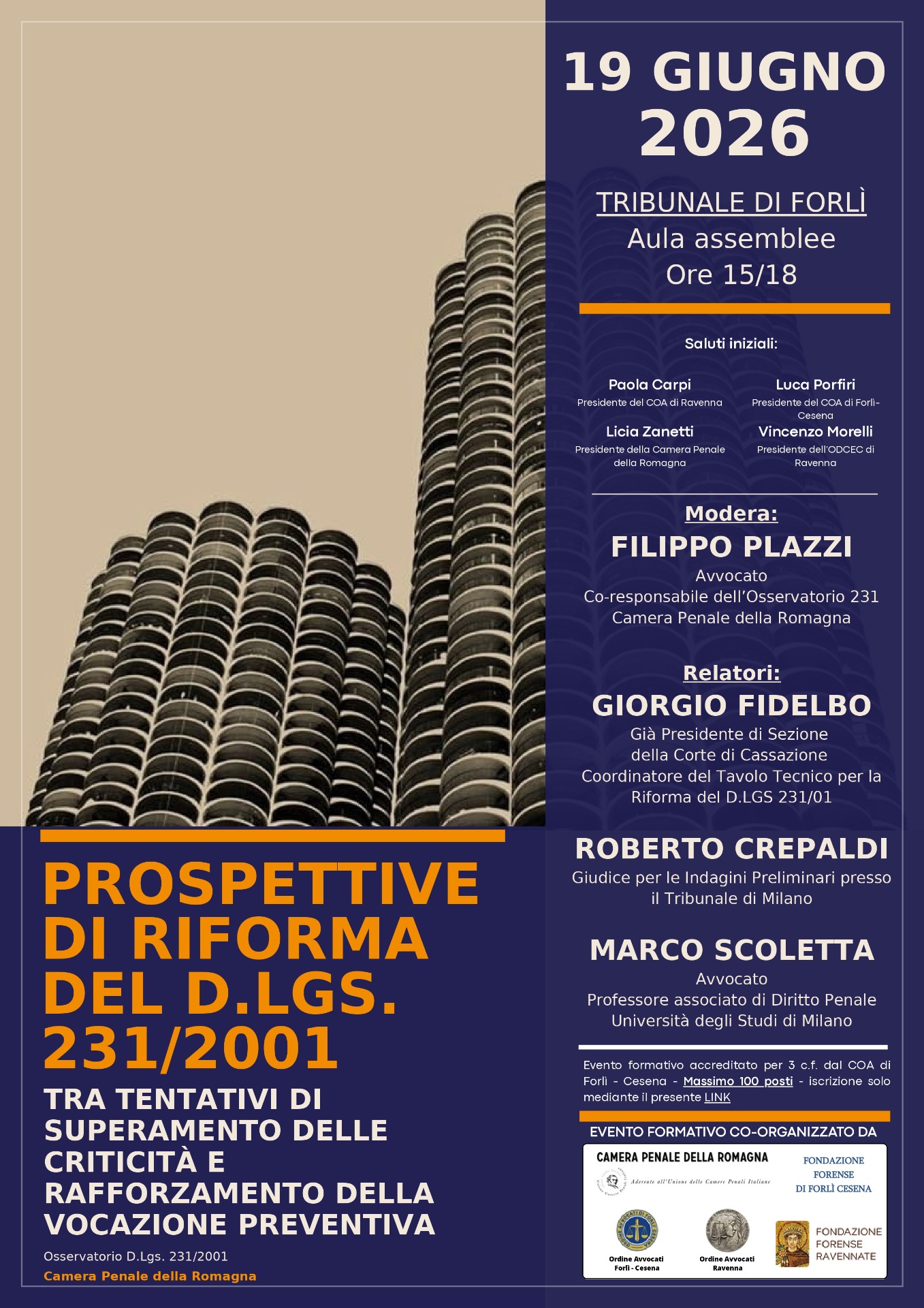 PROSPETTIVE DI RIFORMA DEL D.LGS. 231/2001